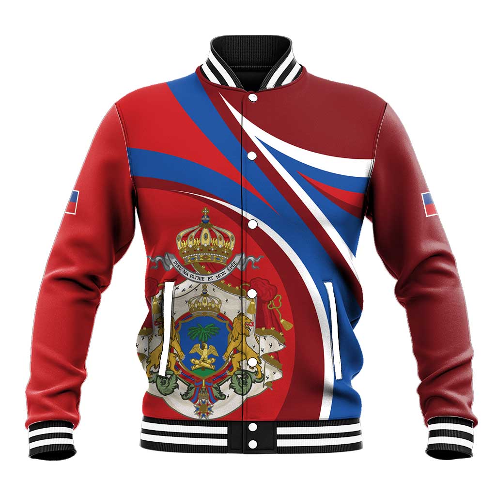 Second Empire of Haiti Personalized Baseball Jacket Imperial Flag of Haiti 1849-1859