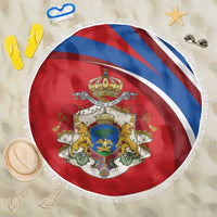 Second Empire of Haiti Personalized Beach Blanket Imperial Flag of Haiti 1849-1859