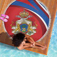 Second Empire of Haiti Personalized Beach Blanket Imperial Flag of Haiti 1849-1859
