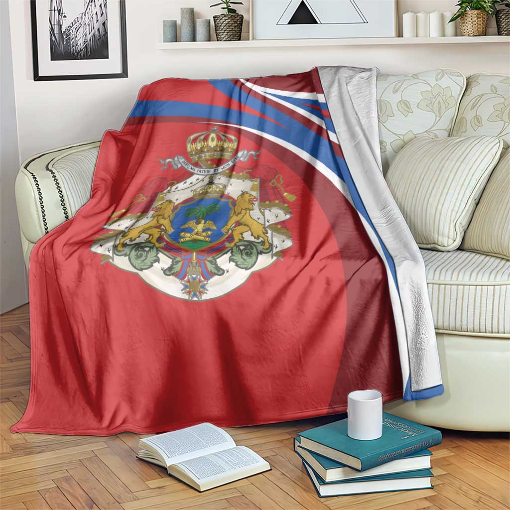 Second Empire of Haiti Personalized Blanket Imperial Flag of Haiti 1849-1859