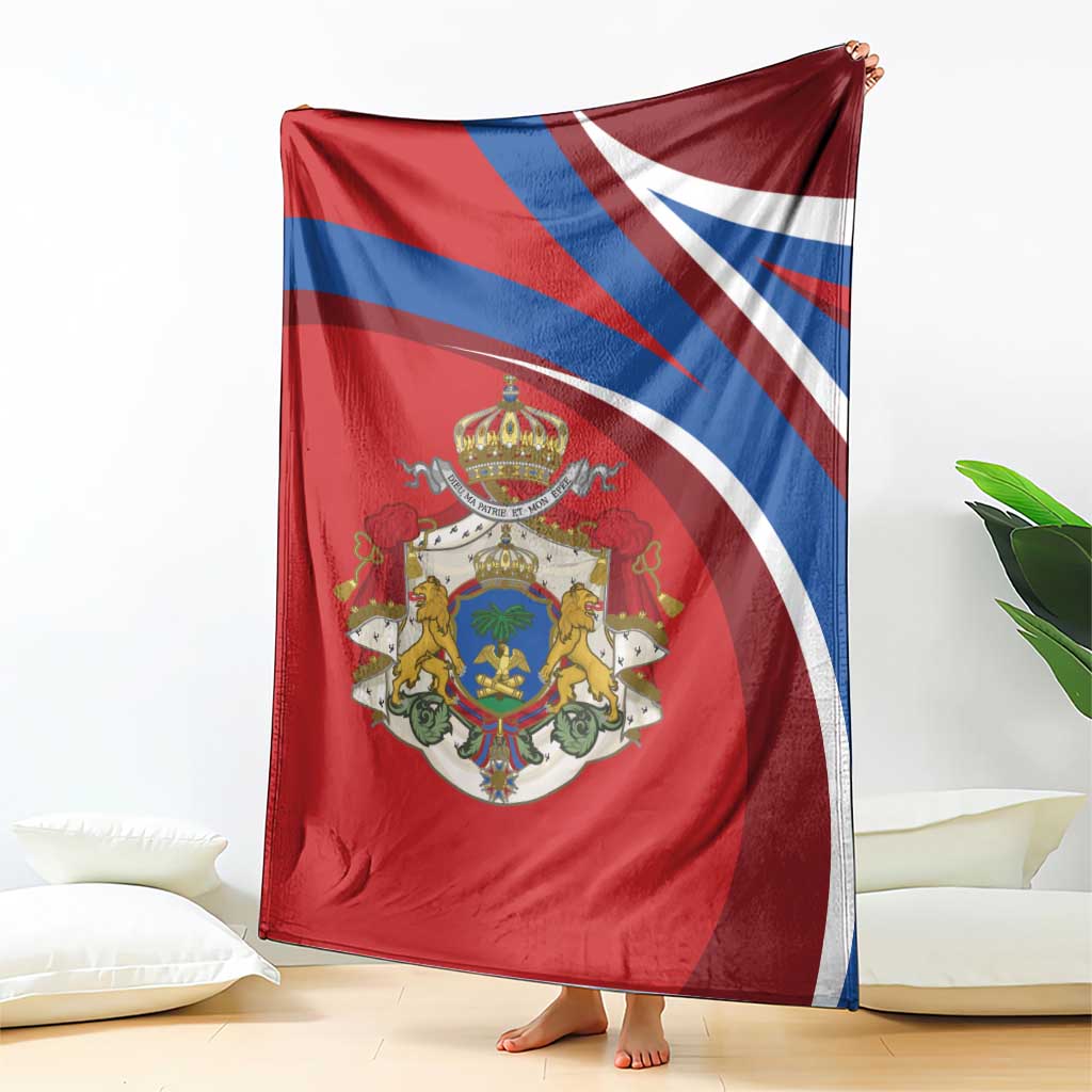Second Empire of Haiti Personalized Blanket Imperial Flag of Haiti 1849-1859