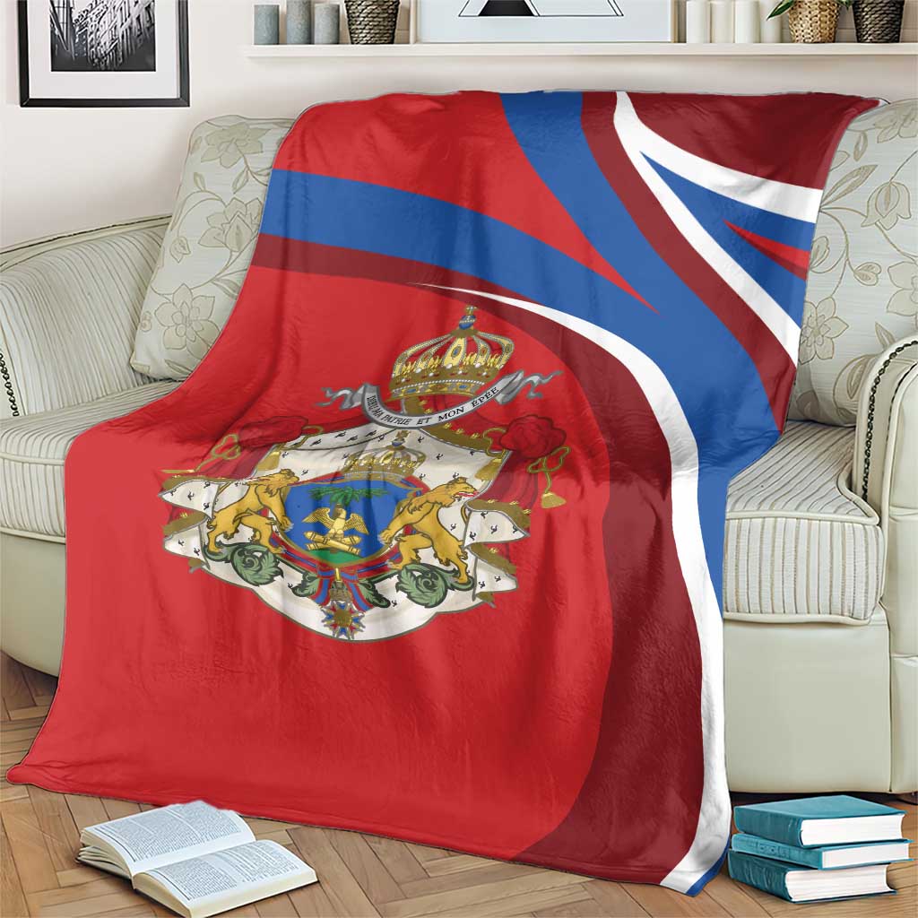Second Empire of Haiti Personalized Blanket Imperial Flag of Haiti 1849-1859
