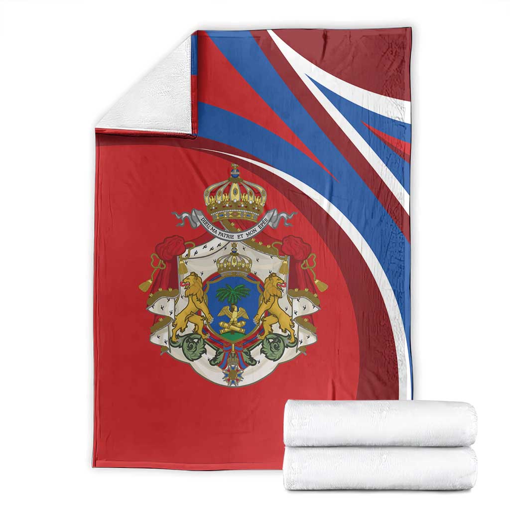 Second Empire of Haiti Personalized Blanket Imperial Flag of Haiti 1849-1859
