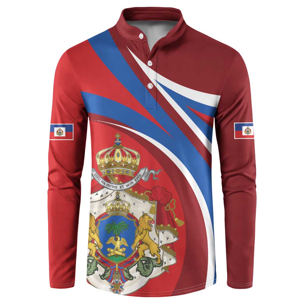 Second Empire of Haiti Personalized Button Sweatshirt Imperial Flag of Haiti 1849-1859