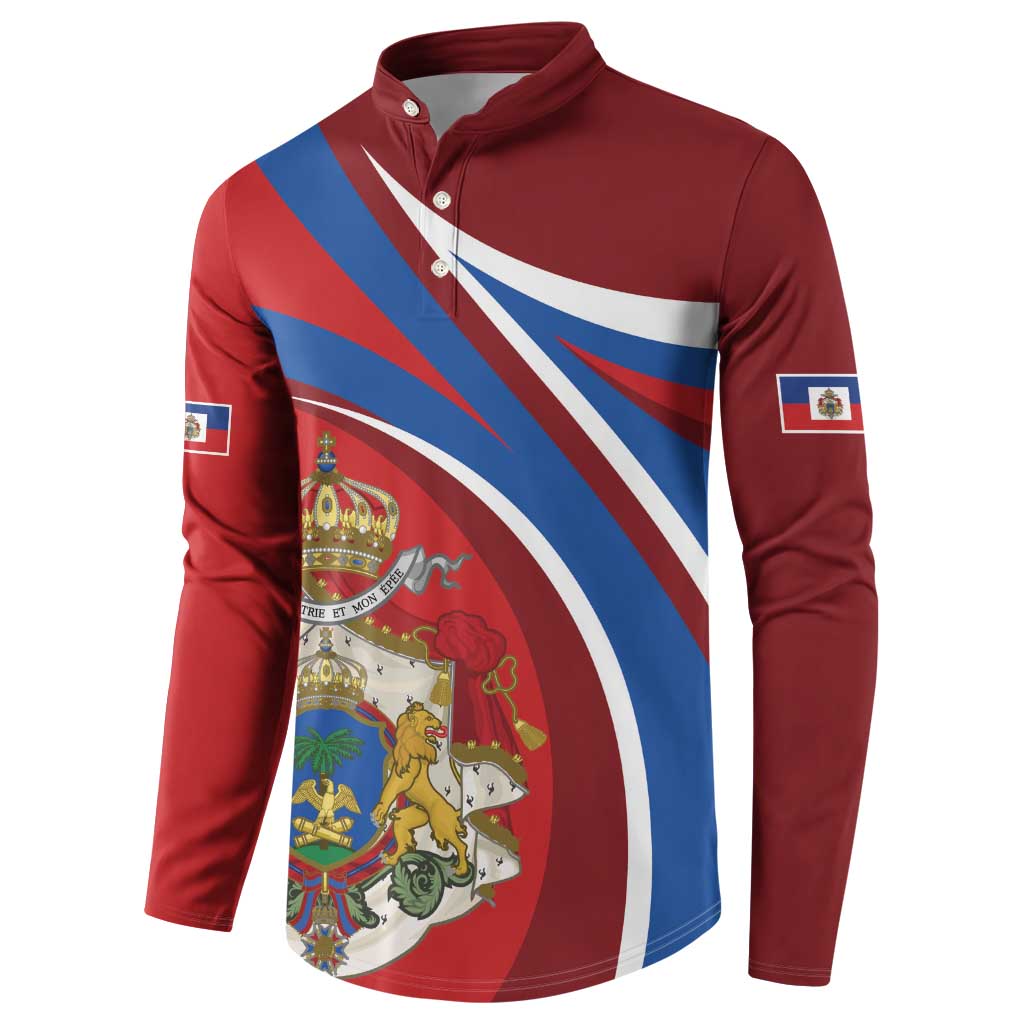 Second Empire of Haiti Personalized Button Sweatshirt Imperial Flag of Haiti 1849-1859