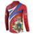 Second Empire of Haiti Personalized Button Sweatshirt Imperial Flag of Haiti 1849-1859