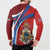 Second Empire of Haiti Personalized Button Sweatshirt Imperial Flag of Haiti 1849-1859