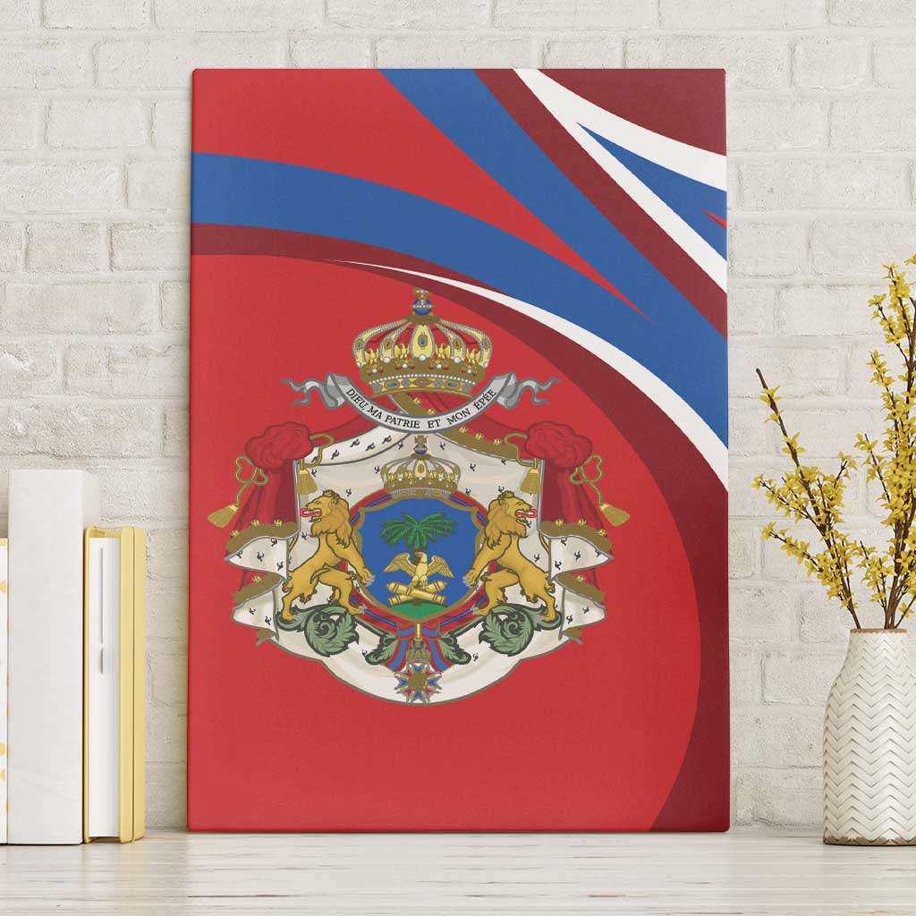 Second Empire of Haiti Personalized Canvas Wall Art Imperial Flag of Haiti 1849-1859