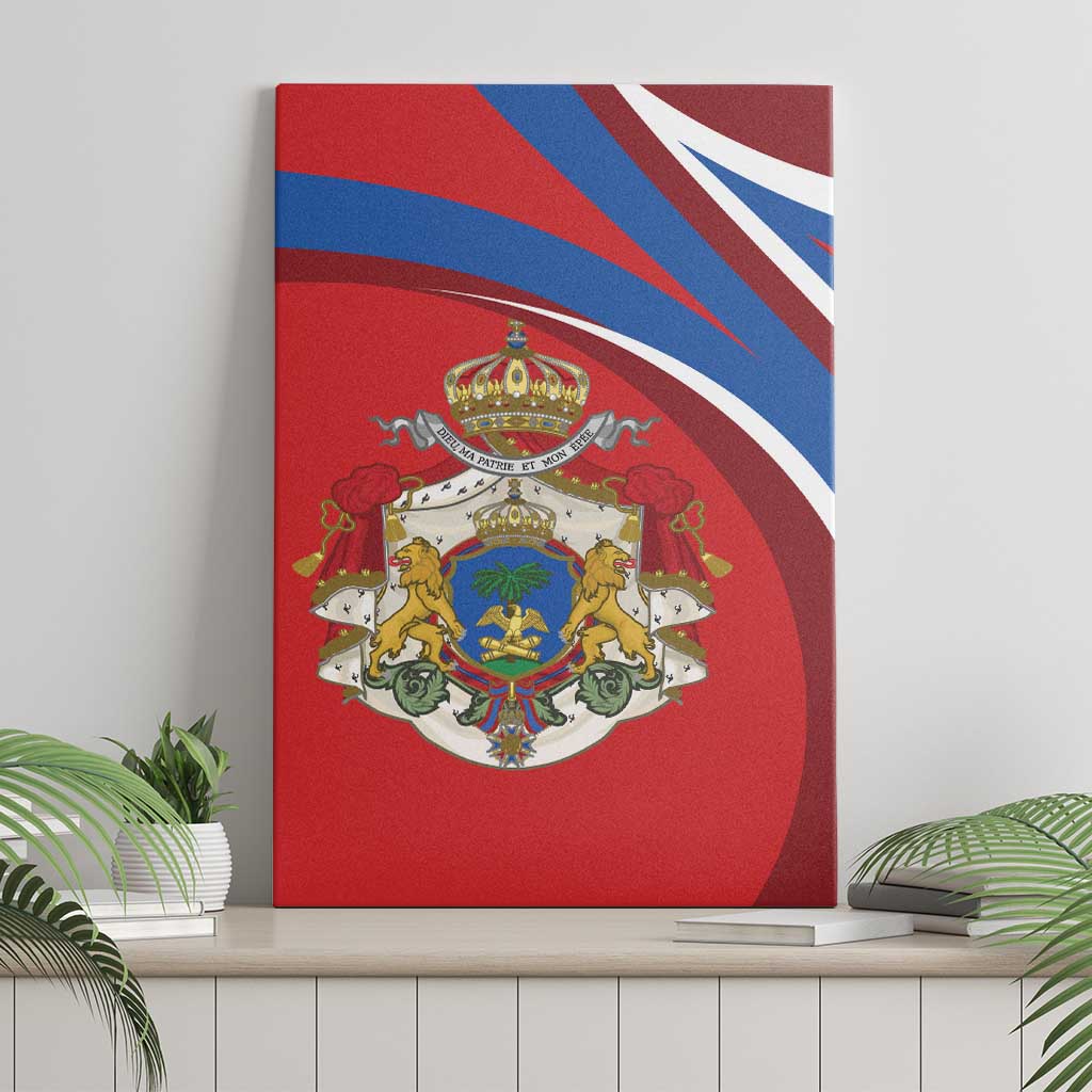 Second Empire of Haiti Personalized Canvas Wall Art Imperial Flag of Haiti 1849-1859