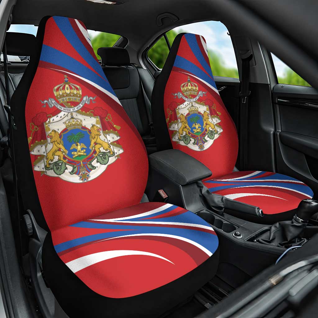 Second Empire of Haiti Personalized Car Seat Cover Imperial Flag of Haiti 1849-1859