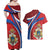 Second Empire of Haiti Personalized Couples Matching Off Shoulder Maxi Dress and Hawaiian Shirt Imperial Flag of Haiti 1849-1859
