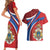 Second Empire of Haiti Personalized Couples Matching Short Sleeve Bodycon Dress and Hawaiian Shirt Imperial Flag of Haiti 1849-1859