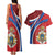 Second Empire of Haiti Personalized Couples Matching Tank Maxi Dress and Hawaiian Shirt Imperial Flag of Haiti 1849-1859