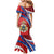 Second Empire of Haiti Personalized Family Matching Mermaid Dress and Hawaiian Shirt Imperial Flag of Haiti 1849-1859