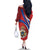 Second Empire of Haiti Personalized Family Matching Off The Shoulder Long Sleeve Dress and Hawaiian Shirt Imperial Flag of Haiti 1849-1859