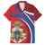 Second Empire of Haiti Personalized Family Matching Short Sleeve Bodycon Dress and Hawaiian Shirt Imperial Flag of Haiti 1849-1859