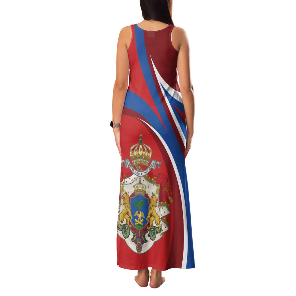 Second Empire of Haiti Personalized Family Matching Tank Maxi Dress and Hawaiian Shirt Imperial Flag of Haiti 1849-1859