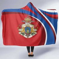 Second Empire of Haiti Personalized Hooded Blanket Imperial Flag of Haiti 1849-1859