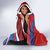 Second Empire of Haiti Personalized Hooded Blanket Imperial Flag of Haiti 1849-1859