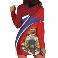 Second Empire of Haiti Personalized Hoodie Dress Imperial Flag of Haiti 1849-1859