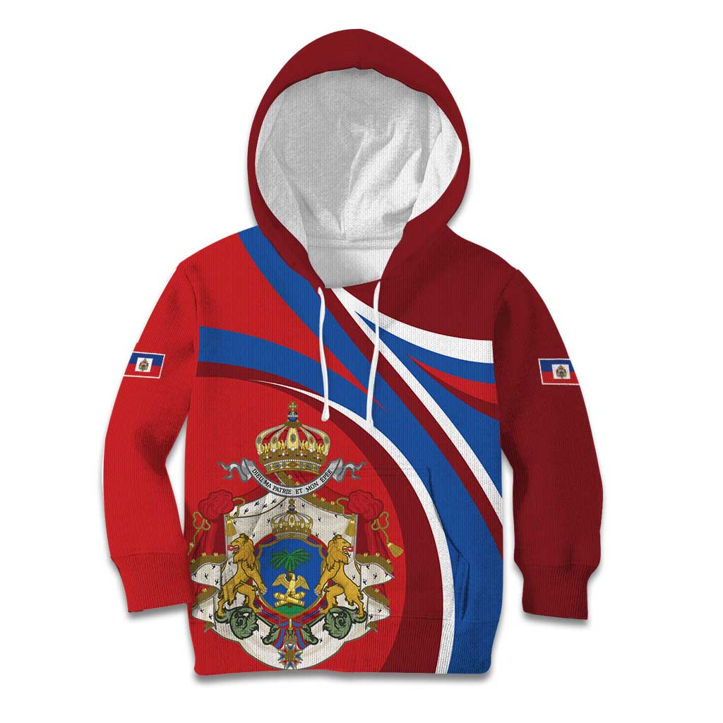 Second Empire of Haiti Personalized Kid Hoodie Imperial Flag of Haiti 1849-1859