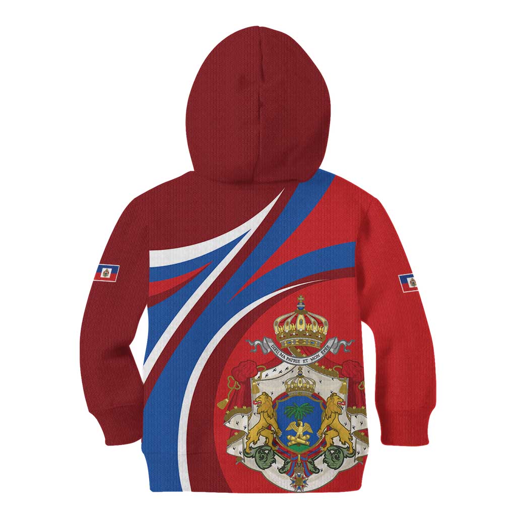 Second Empire of Haiti Personalized Kid Hoodie Imperial Flag of Haiti 1849-1859