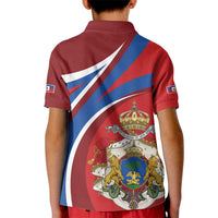 Second Empire of Haiti Personalized Kid Polo Shirt Imperial Flag of Haiti 1849-1859