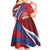Second Empire of Haiti Personalized Kid Short Sleeve Dress Imperial Flag of Haiti 1849-1859
