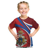Second Empire of Haiti Personalized Kid T Shirt Imperial Flag of Haiti 1849-1859