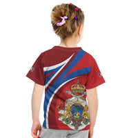 Second Empire of Haiti Personalized Kid T Shirt Imperial Flag of Haiti 1849-1859