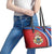 Second Empire of Haiti Personalized Leather Tote Bag Imperial Flag of Haiti 1849-1859