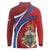 Second Empire of Haiti Personalized Long Sleeve Polo Shirt Imperial Flag of Haiti 1849-1859
