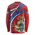 Second Empire of Haiti Personalized Long Sleeve Shirt Imperial Flag of Haiti 1849-1859