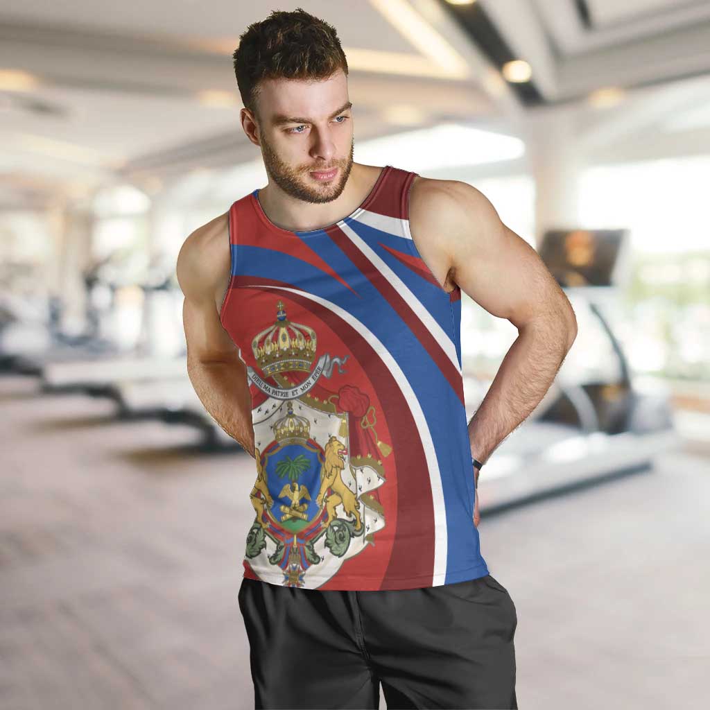 Second Empire of Haiti Personalized Men Tank Top Imperial Flag of Haiti 1849-1859