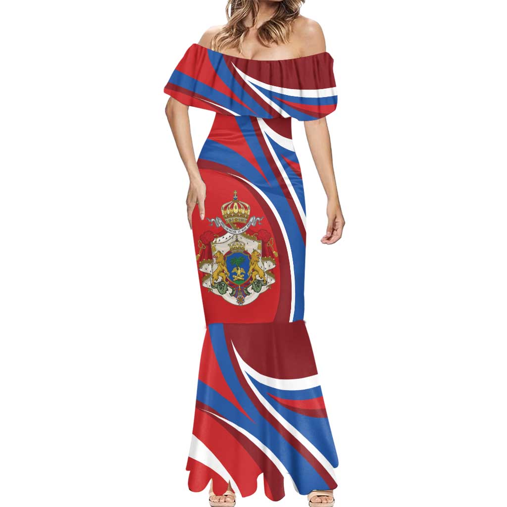 Second Empire of Haiti Personalized Mermaid Dress Imperial Flag of Haiti 1849-1859