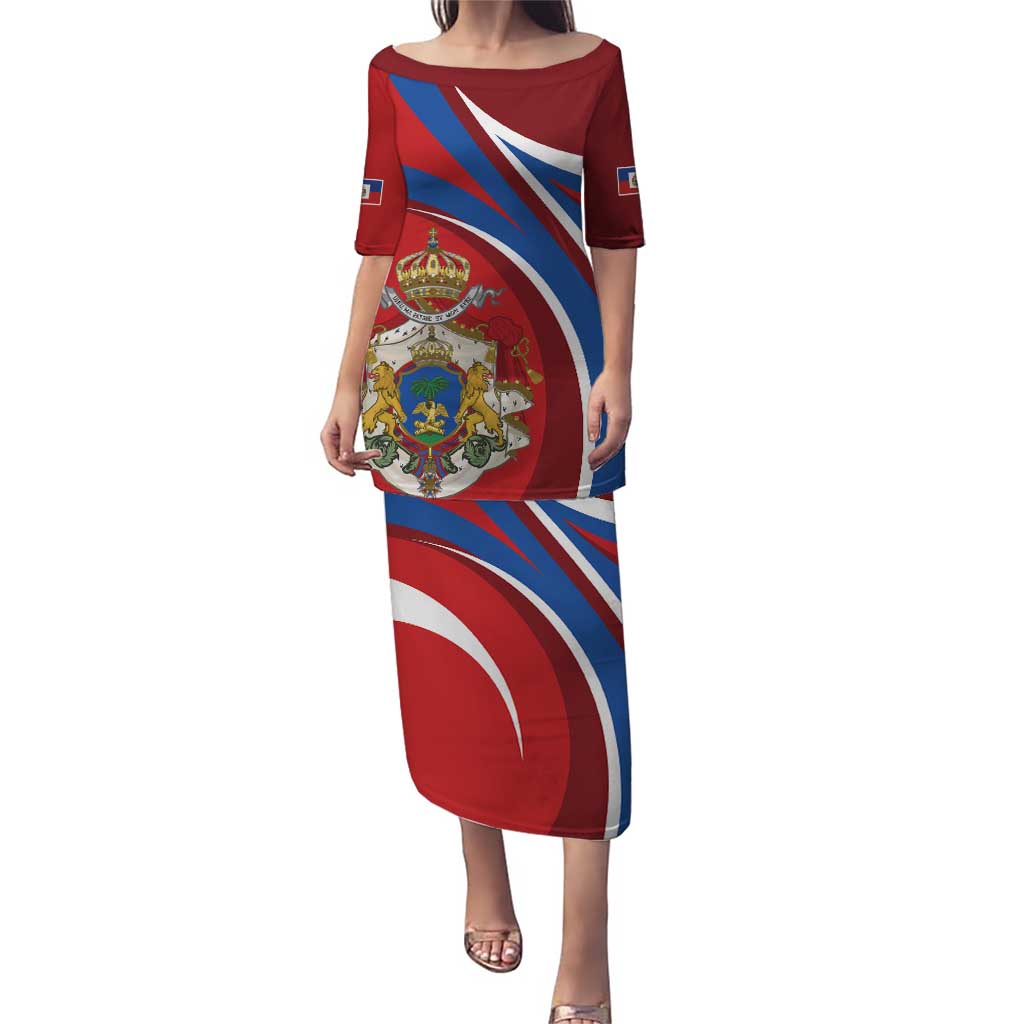Second Empire of Haiti Personalized Puletasi Imperial Flag of Haiti 1849-1859