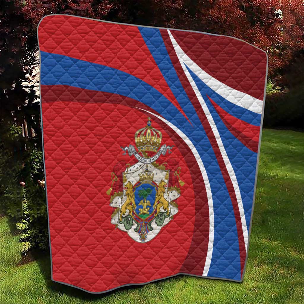 Second Empire of Haiti Personalized Quilt Imperial Flag of Haiti 1849-1859