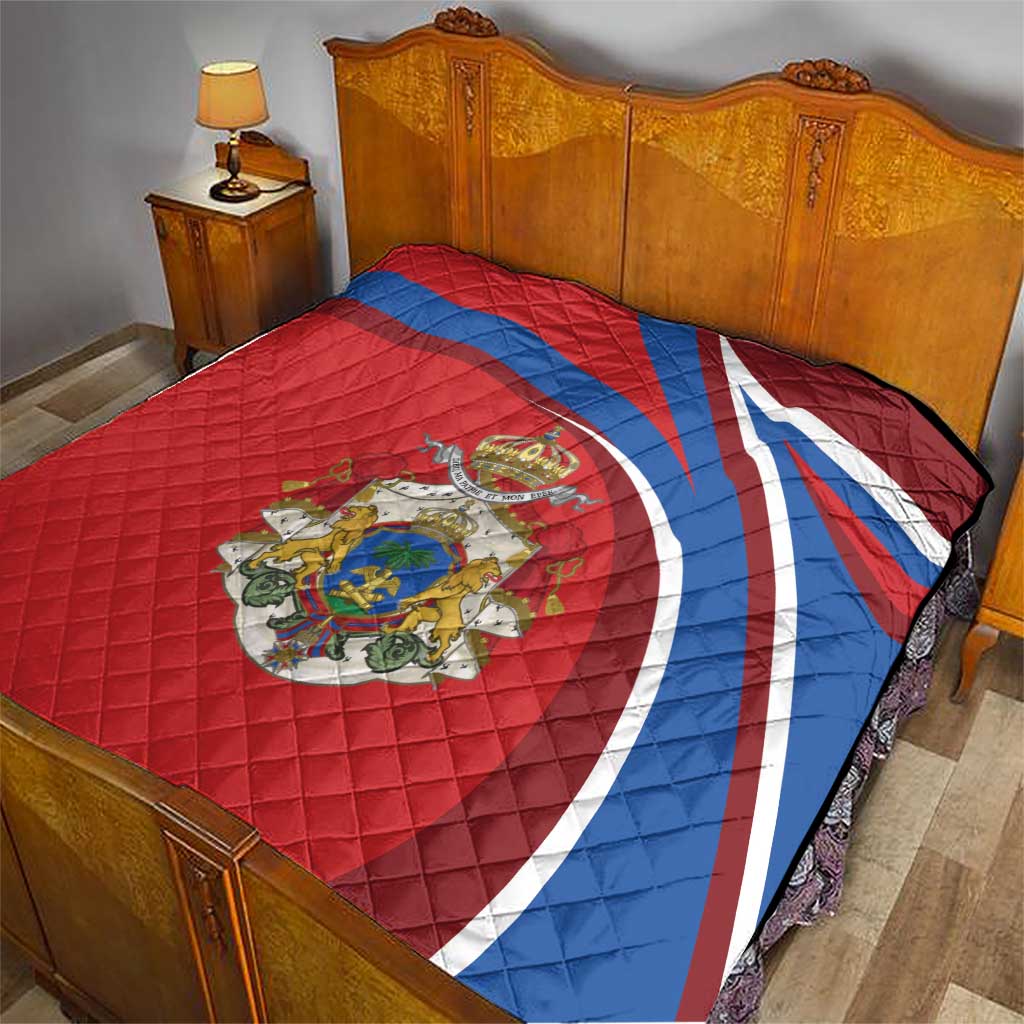 Second Empire of Haiti Personalized Quilt Imperial Flag of Haiti 1849-1859