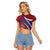 Second Empire of Haiti Personalized Raglan Cropped T Shirt Imperial Flag of Haiti 1849-1859