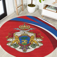 Second Empire of Haiti Personalized Round Carpet Imperial Flag of Haiti 1849-1859