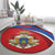 Second Empire of Haiti Personalized Round Carpet Imperial Flag of Haiti 1849-1859