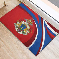 Second Empire of Haiti Personalized Rubber Doormat Imperial Flag of Haiti 1849-1859