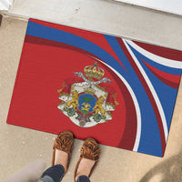 Second Empire of Haiti Personalized Rubber Doormat Imperial Flag of Haiti 1849-1859