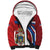 Second Empire of Haiti Personalized Sherpa Hoodie Imperial Flag of Haiti 1849-1859