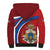 Second Empire of Haiti Personalized Sherpa Hoodie Imperial Flag of Haiti 1849-1859
