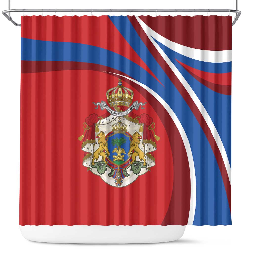 Second Empire of Haiti Personalized Shower Curtain Imperial Flag of Haiti 1849-1859