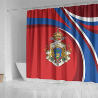 Second Empire of Haiti Personalized Shower Curtain Imperial Flag of Haiti 1849-1859