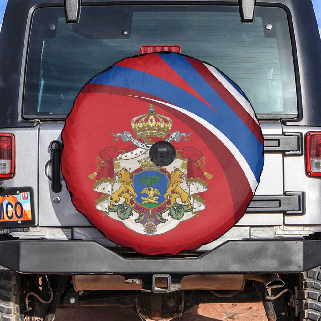 Second Empire of Haiti Personalized Spare Tire Cover Imperial Flag of Haiti 1849-1859