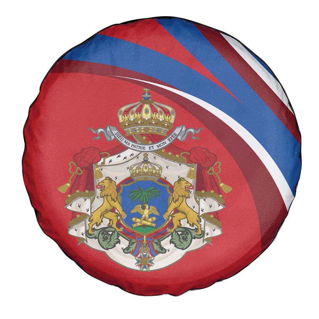 Second Empire of Haiti Personalized Spare Tire Cover Imperial Flag of Haiti 1849-1859