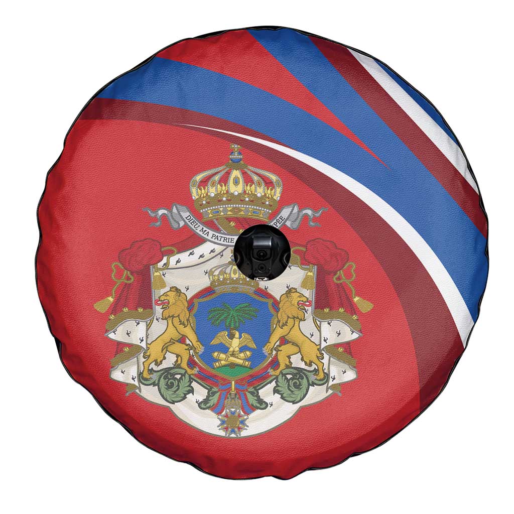 Second Empire of Haiti Personalized Spare Tire Cover Imperial Flag of Haiti 1849-1859